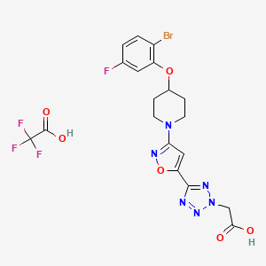 Chemical structure of MK-8245 Trifluoroacetate