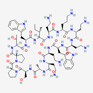 Chemical structure of Murepavadin TFA