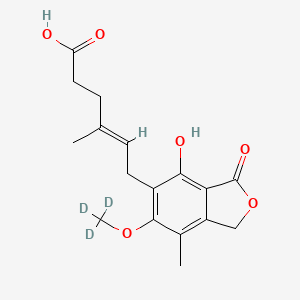Chemical structure of Mycophenolic acid D3