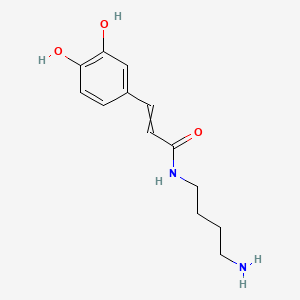 Chemical structure of N-Caffeoylputrescine,(E)-