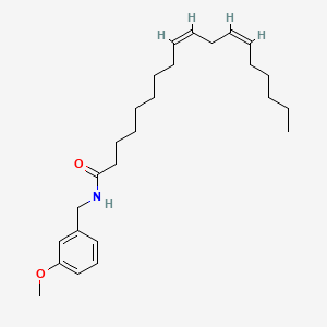 Chemical structure of N-(3-Methoxybenzyl-(9z,12z)-octadecadienamide