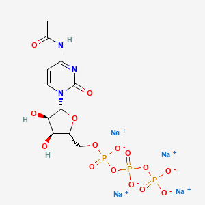 Chemical structure of N4-Acetylcytidine triphosphate sodium
