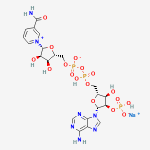Chemical structure of NADP sodium salt