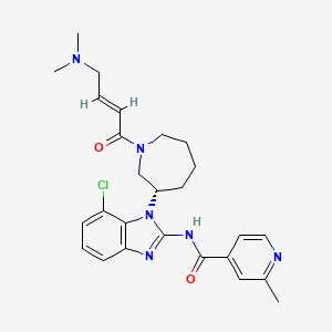Chemical structure of Nazartinib S-enantiomer