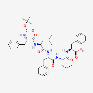 Chemical structure of N-Boc-Phe-Leu-Phe-Leu-Phe