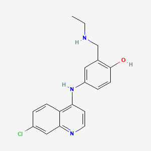 Chemical structure of Desethylamodiaquine