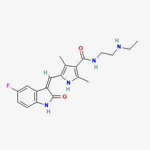 Chemical structure of N-Desethyl Sunitinib