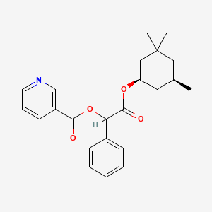 Chemical structure of Nicotinoyl cyclandelate