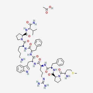 Chemical structure of Nonapeptide-1 acetate salt