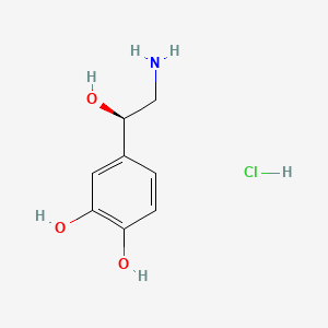 Chemical structure of Norepinephrine hydrochloride