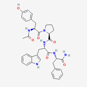 Chemical structure of N-terminally acetylated Endomorphin-1