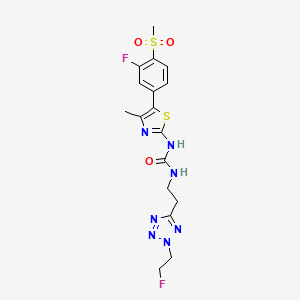 Chemical structure of NVP-QAV-572