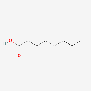 Chemical structure of Octanoic acid
