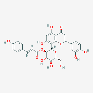 Chemical structure of Orientin-2''-O-p-trans-coumarate