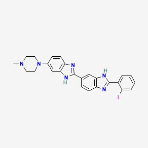 Chemical structure of ortho-iodoHoechst 33258