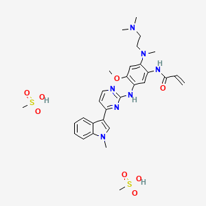 Chemical structure of Osimertinib dimesylate