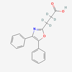 Chemical structure of Oxaprozin D4