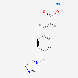 Chemical structure of Ozagrel sodium