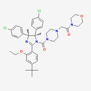 Chemical structure of p53 and MDM2 proteins-interaction-inhibitor chiral