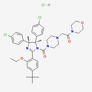 Chemical structure of p53 and MDM2 proteins-interaction-inhibitor dihydrochloride