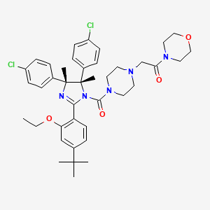 Chemical structure of p53 and MDM2 proteins-interaction-inhibitor racemic