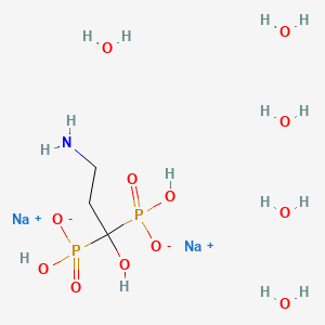 Chemical structure of Pamidronate disodium pentahydrate