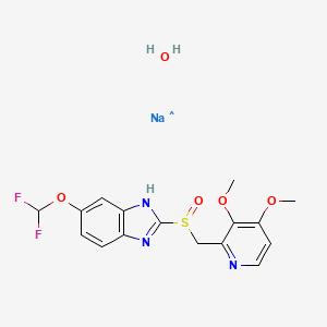 Chemical structure of Pantoprazole sodium hydrate