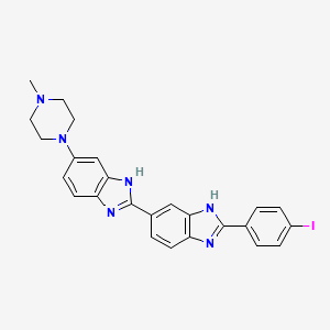 Chemical structure of para-iodoHoechst 33258