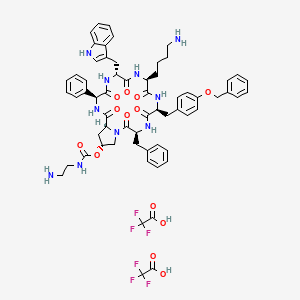 Chemical structure of Pasireotide ditrifluoroacetate