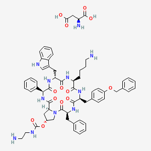 Chemical structure of Pasireotide L-aspartate salt