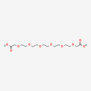 Chemical structure of PEG6-(CH2CO2H)2