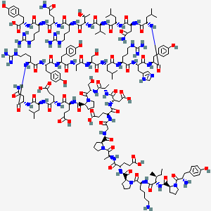 Chemical structure of Peptide YY (PYY) (3-36), human TFA