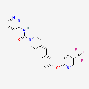 Chemical structure of PF-04457845