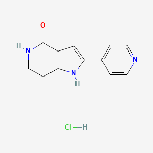 Chemical structure of PHA-767491 hydrochloride