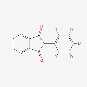 Chemical structure of Phenindione D5