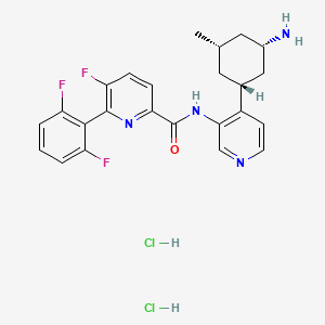 Chemical structure of PIM-447 dihydrochloride