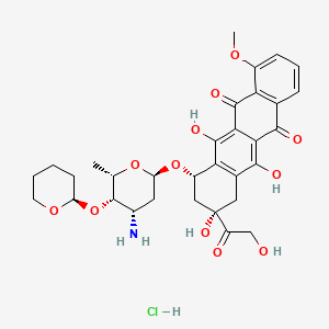 Chemical structure of Pirarubicin Hydrochloride
