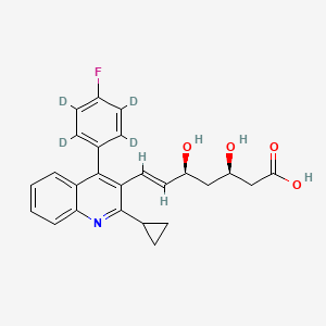 Chemical structure of Pitavastatin D4