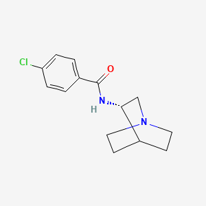 Chemical structure of PNU-282987 S enantiomer free base