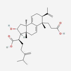 Chemical structure of Poricoic acid A