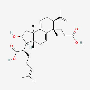 Chemical structure of Poricoic acid B