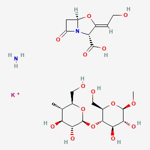 Chemical structure of Potassium clavulanate cellulose
