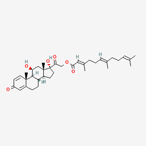 Chemical structure of Prednisolone farnesylate