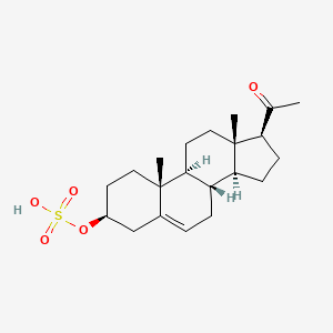 Chemical structure of Pregnenolone sulfate