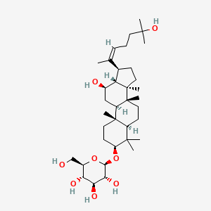 Chemical structure of Pseudoginsenoside Rh2