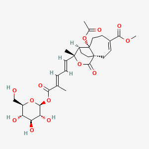 Chemical structure of Pseudolaric acid B β-D-glucoside
