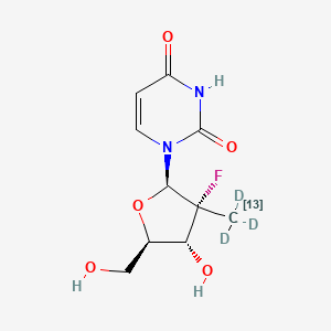 Chemical structure of PSI-6206 13CD3