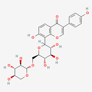 Chemical structure of Pueraria glycoside 2