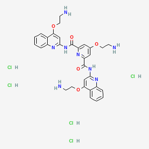 Chemical structure of Pyridostatin hydrochloride