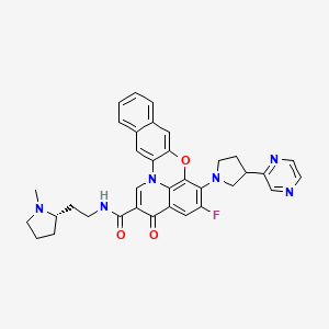 Chemical structure of Quarfloxin